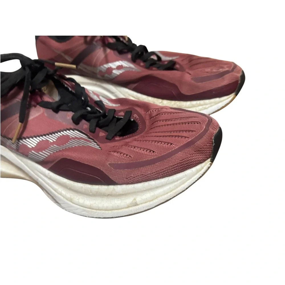 Saucony Tempus Running Shoes Mens Burgundy Good Stability Sneakers